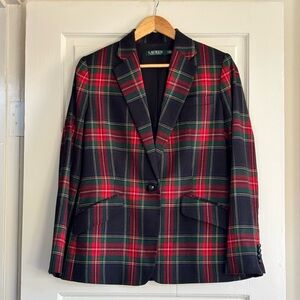 Ralph Lauren Red Plaid Blazer
